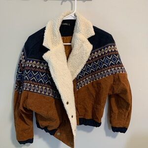 Corduroy bomber jacket